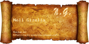 Nell Gizella névjegykártya